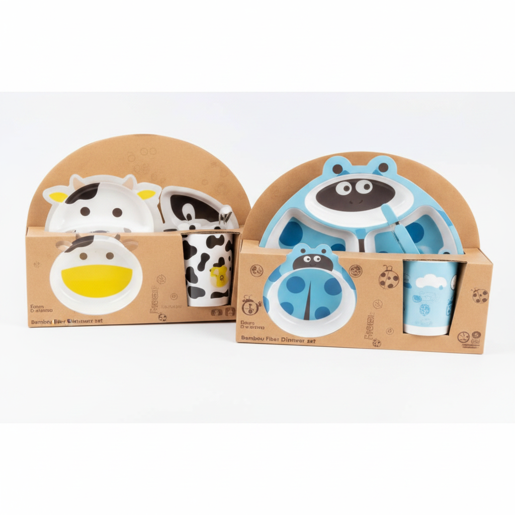 SET BEBE 5PCS 婴儿卡通饭具五件套 NS319801Z