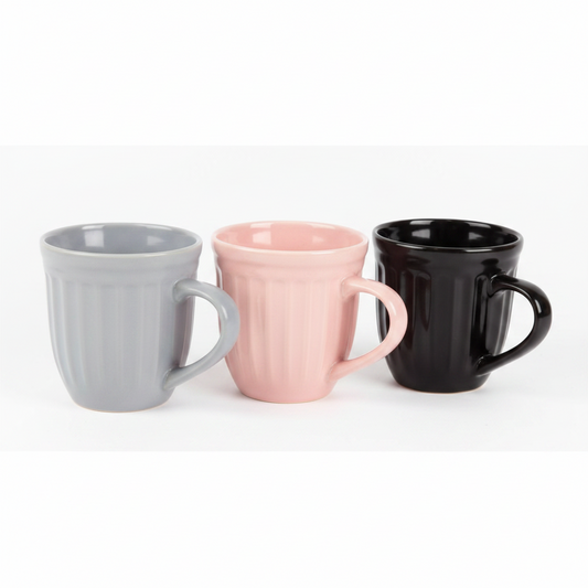 TAZA CERAMICA 8.5*9.5CM 黑陶瓷水杯 IN1006
