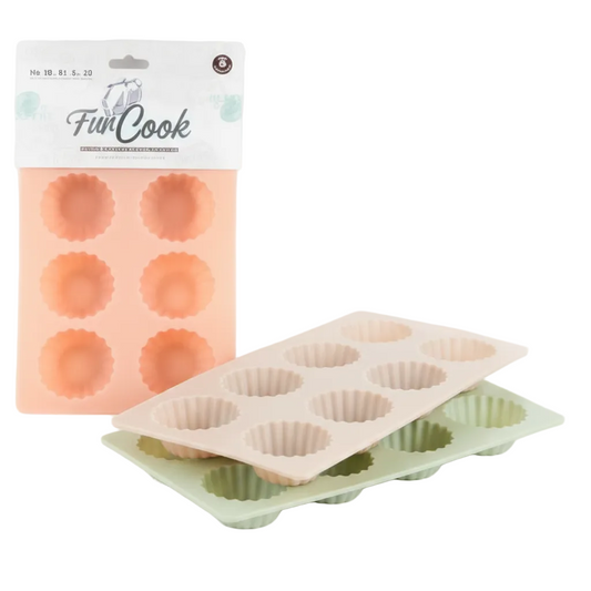 MOLDE SILICONA CUPCAKES *8 蛋糕六硅胶模具 HQRG-2Z2