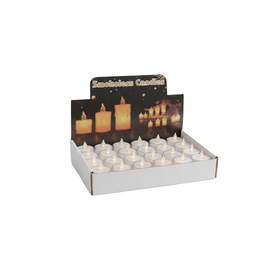 CAJA 24 DE VELA LED MINI CALIDA 电蜡烛24盒装 DD-80590