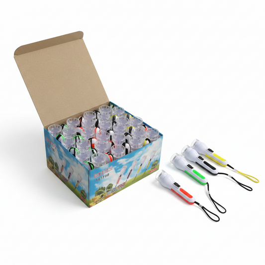CAJA 48 LINTERNA MINI A PILA 迷你手电筒48盒装 DD-9494
