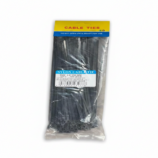 PRECINTOS NEGRO 3.6*250MM 黑色尼龙扎带百袋装 DD-9428