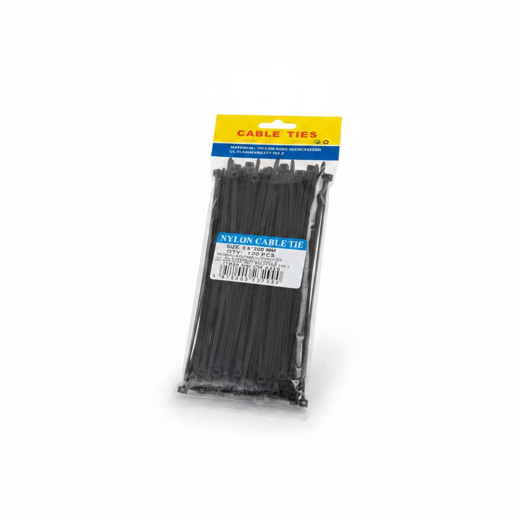 PRECINTOS NEGRO 3.6*200MM 黑色尼龙扎带百袋装 DD-9429