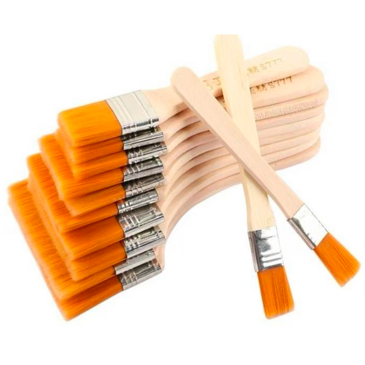 SET DE PINCEL *10 4PULGADAS 四寸橙色扁头画笔十件套 DD-9289