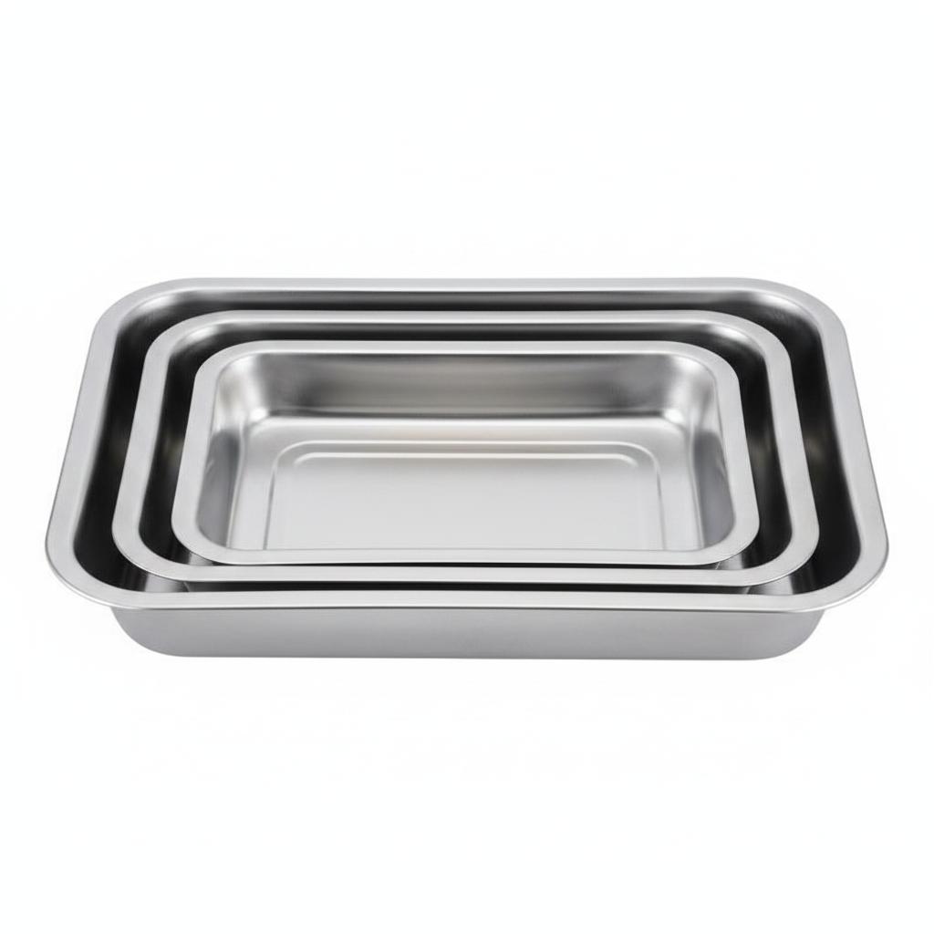 BANDEJA ACERO 36*27*4.8CM 方盘 E-129