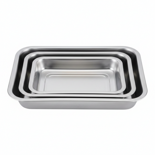 BANDEJA ACERO 40*30*4.8CM 方盘 E-130