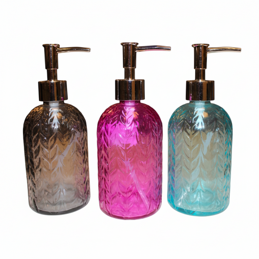 DOSIFICADOR DE BANO VIDRIO 玻璃肥皂液瓶 AB-30626