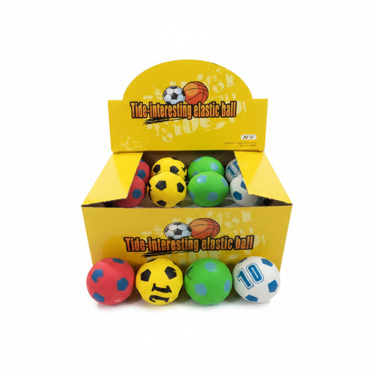 PELOTA FUTBOL 6CM *24U 弹力球513498/4981