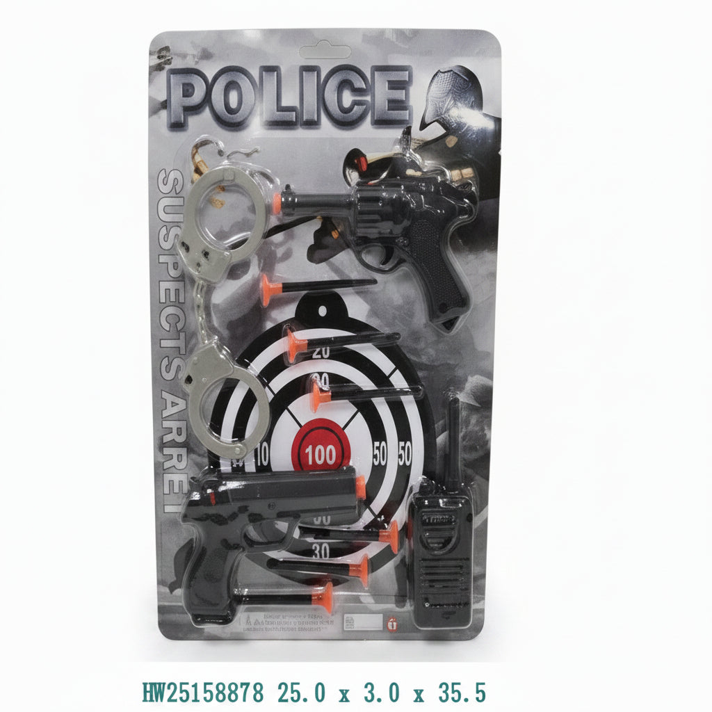 SET D/POLICIA LANZA 套装飞镖手铐枪625843/8781