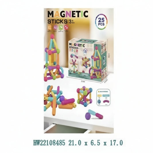 PALITOS MAGNETICOS 25PCS 磁性拼棒623457/4858