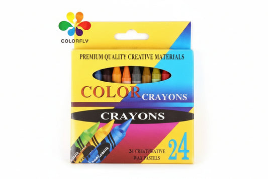 CRAYONES *24PCS 彩色蜡笔24支装 AB-70049