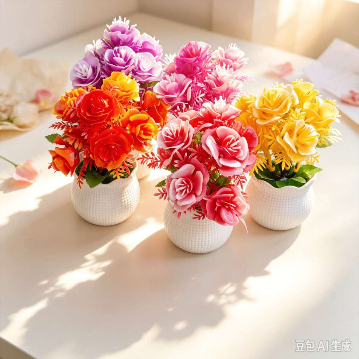 FLORES ALTIFICIAL 19CM盆栽18823