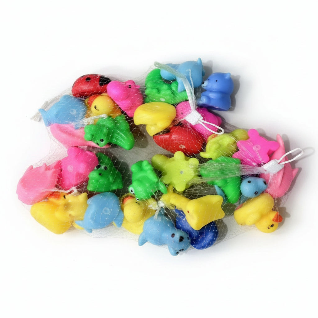 BOLSA DE 6 ANIMALES SILICONA 小动物六件套 DD-4633