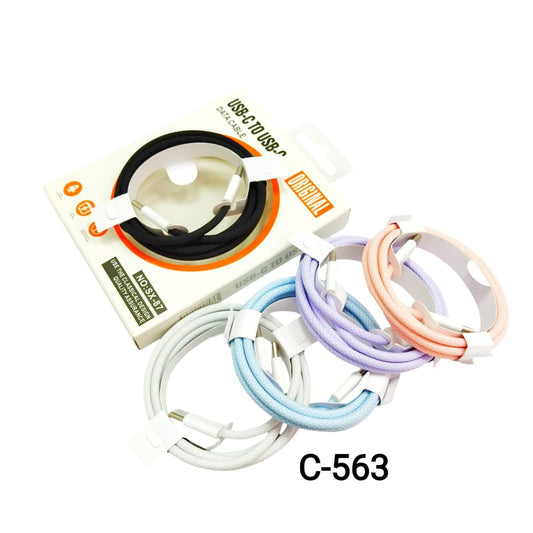 CABLE TIPOC A TIPOC 1M 双C口编织充电线 C-563