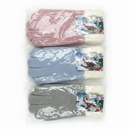 GUANTES 21CM MUJER 女式双色触屏手套 ABC-M-9