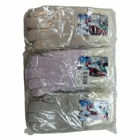 GUANTES 21CM MUJER 女式双色触屏手套 ABC-M-9