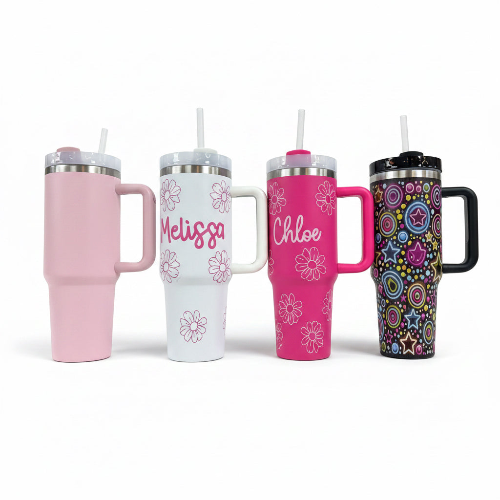 VASO COLORE 1200ML 纯色或图案 水杯带吸管 TOKYO