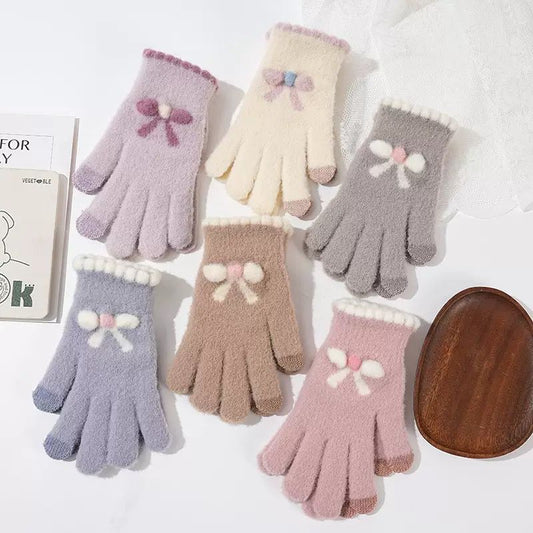 GUANTES 21CM MUJER 女式蝴蝶结触屏手套 ABC-M-10