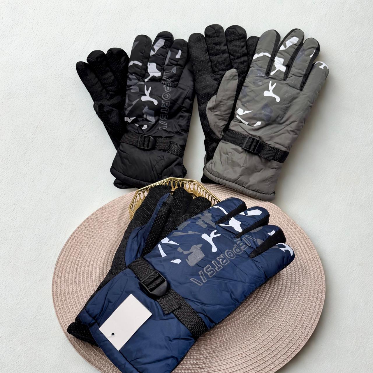 GUANTES GRANDE HOMBRE 男式印花款手套 ABC-38067-4