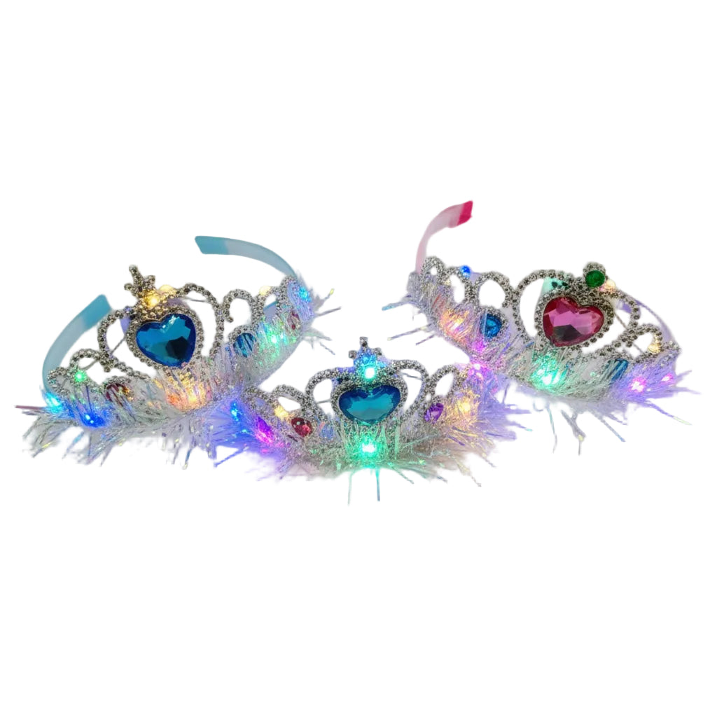 VINCHA CORONA CON LED 钻石王冠带灯头箍 H75-017I2