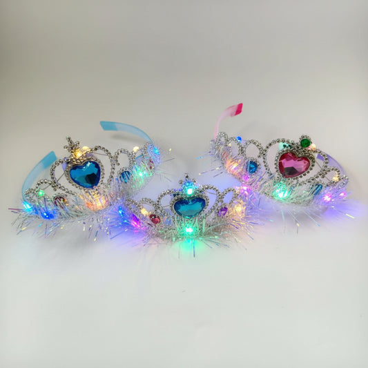 VINCHA CORONA CON LED 钻石王冠带灯头箍 H75-017I2