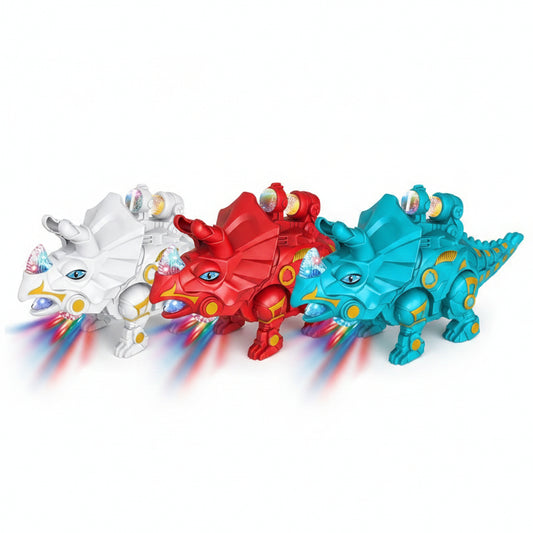 DINOSAURIO C/LUZ 15*19CM电动恐龙带灯带喷雾 6952025700356