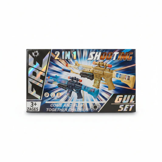 AMETRALLADORA C/LUZ Y SONIDO 玩具发光枪带声音 HW25156748(624007)
