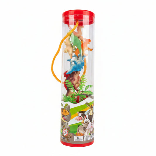 TUBO DINOSAURIOS 21*16*20CM 恐龙管装套装 HW25010263(621725)