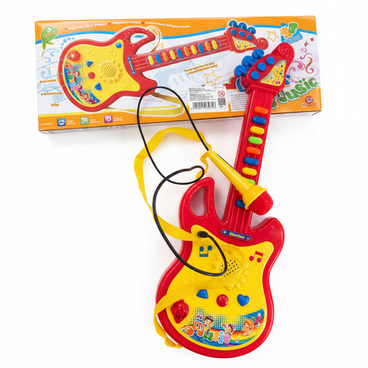 GUITARRA CON BONTONES Y MIC 玩具吉他带麦克风 HWA513985(624747)