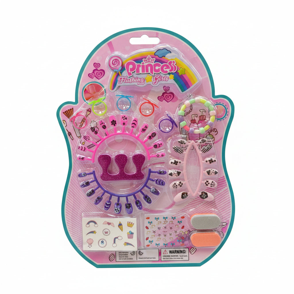 SET DE ACCESORIOS P/UNIAS 女孩玩具美甲套装 HW25130701(625124)