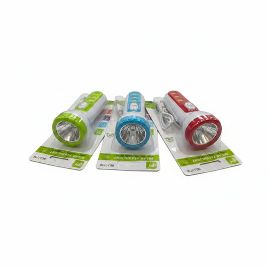LINTERNA C/CABLE+CARGA SOLAR 手电筒带充电线+太阳能充LF-4024