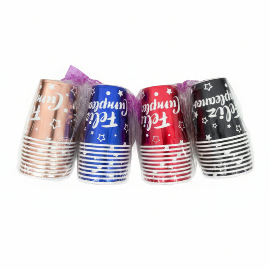 VASO FELIZCOMPLEANO *10U生日一次性杯子 AB-2079