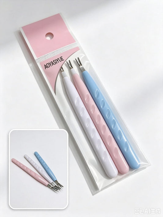 SET DE MANICURA *3PC去死皮叉LF-26320/3202