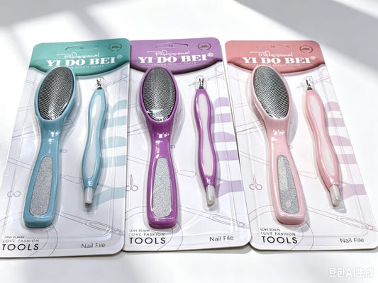 SET PEDICURA *2PC磨脚器DD-80985/0505