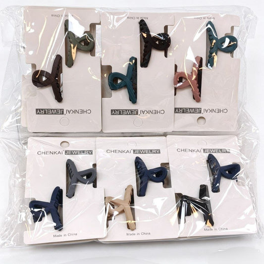 BROCHE  X12片 2PC发夹R-1048/0486