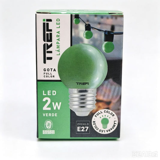GOTA LED 2W VERDE TREFI 绿色2W灯泡4839 1601012