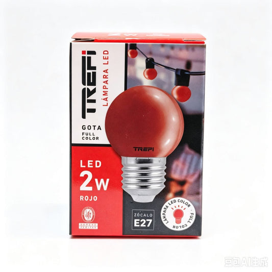 GOTA LED 2W ROJA TREFI 红色2W灯泡4822 1601011