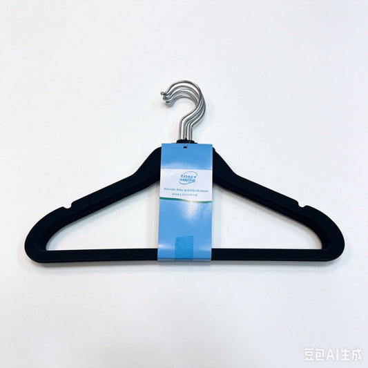 PERCHAS  45*12CM X6PC 防滑绒米面衣架00159