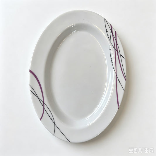 PLATO OVALADO 30CM 塑料椭圆盘40129
