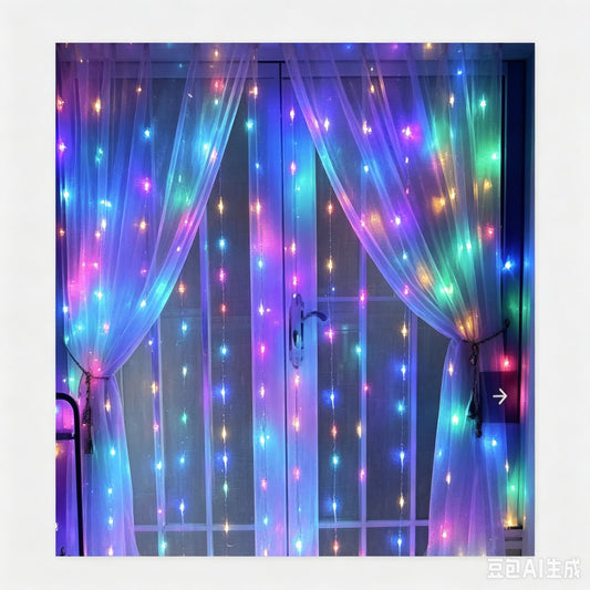 LUZ CORTINA COLOR 3M*2.5M 窗帘彩灯00518