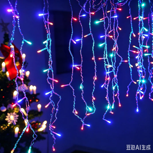 LUZ CORTINA COLOR 12*6*8CM 窗帘彩灯00440