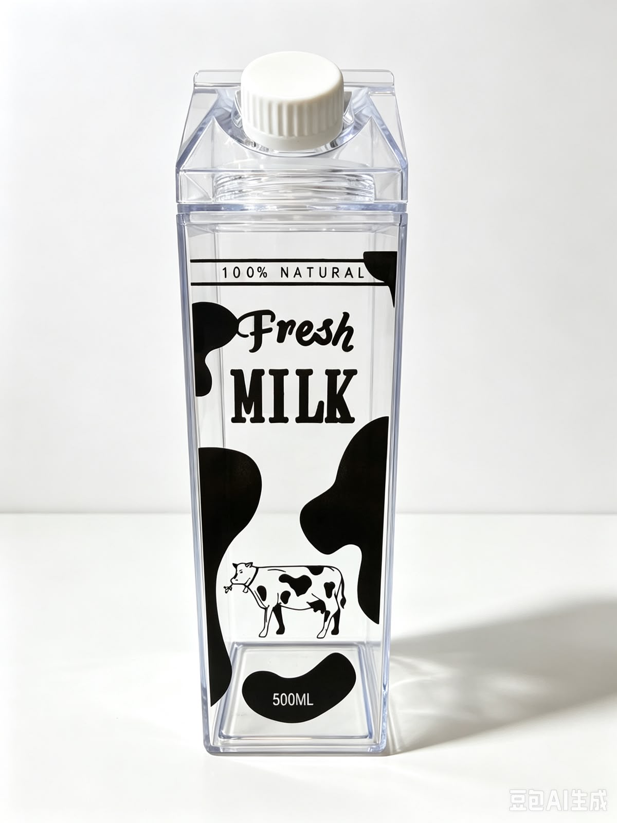 BOTELLA P/LECHE 500ML 方形牛奶盒塑料杯77121