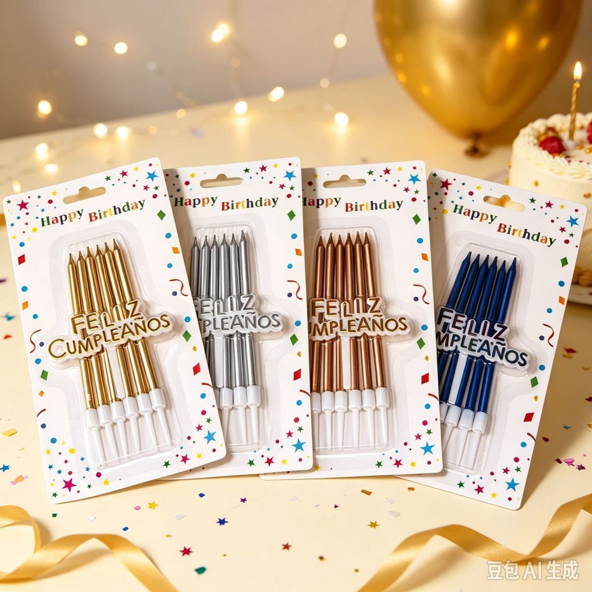 VELAS C/TOPPER 6PCS 生日蜡烛 77907