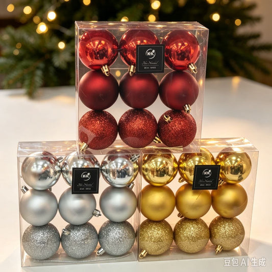BOLAS 6CM *9PC 圣诞球43566