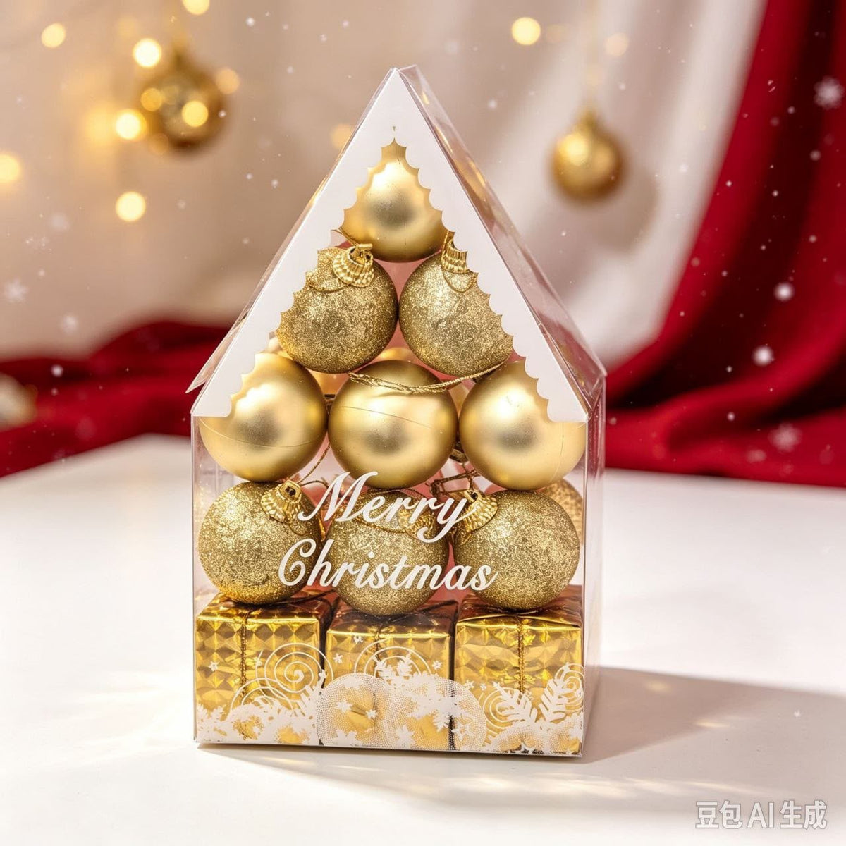 ADORNO NAVIDENO 4CM *12PC 圣诞树90934