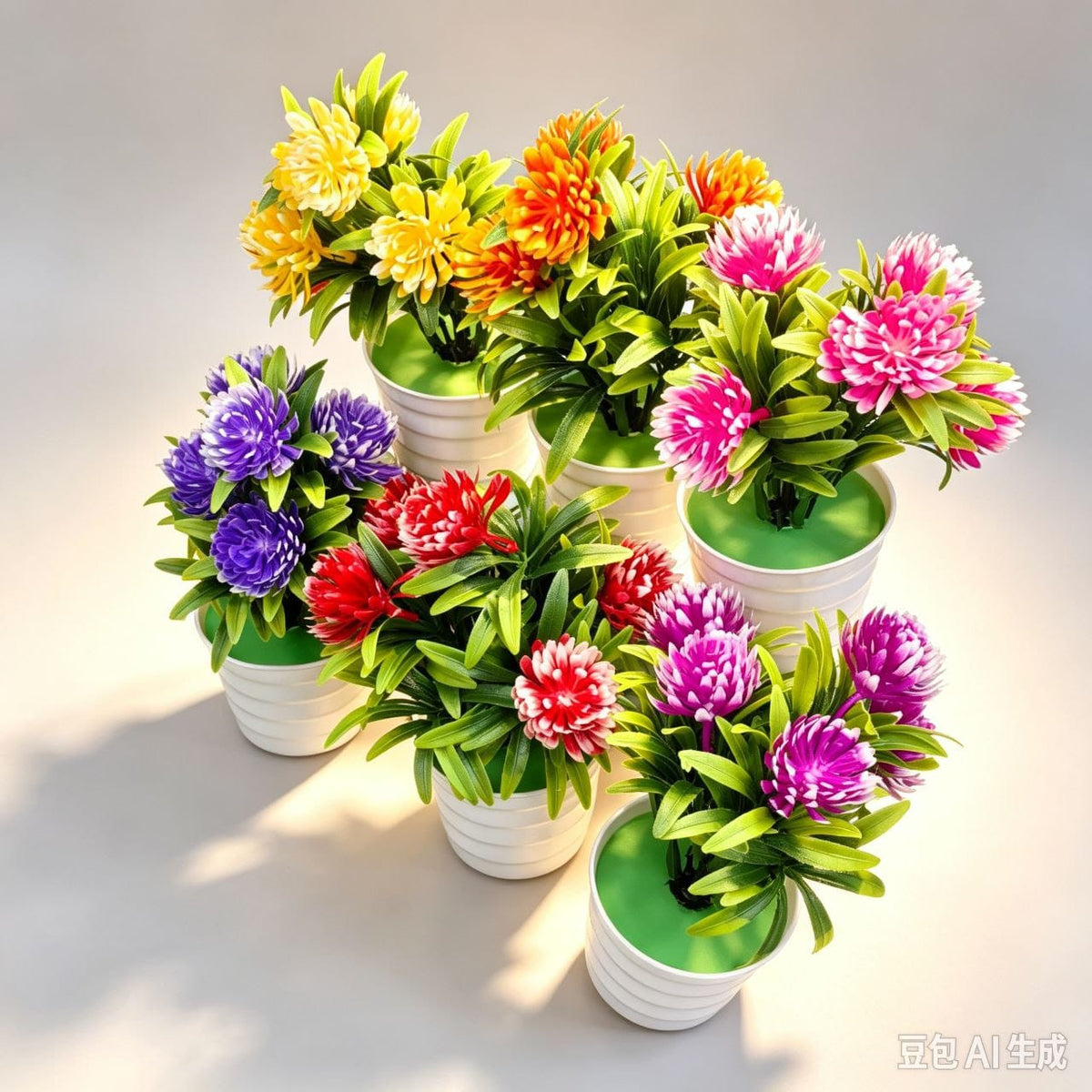 FLORES ALTIFICIAL 17CM盆栽97910