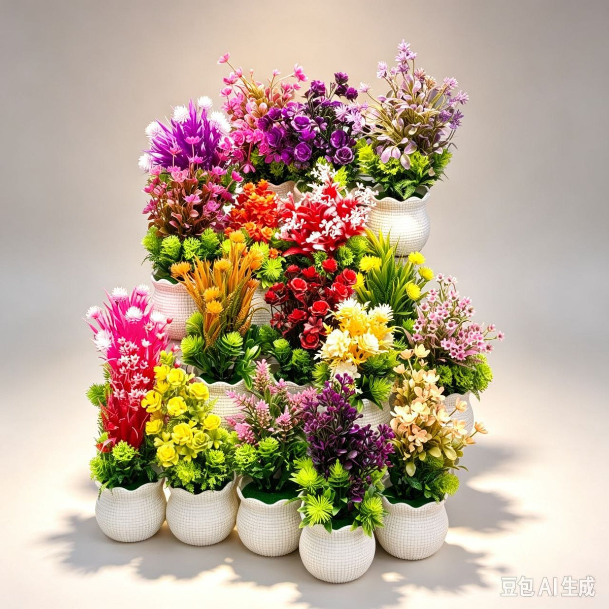 FLORES ALTIFICIAL 24CM盆栽08297