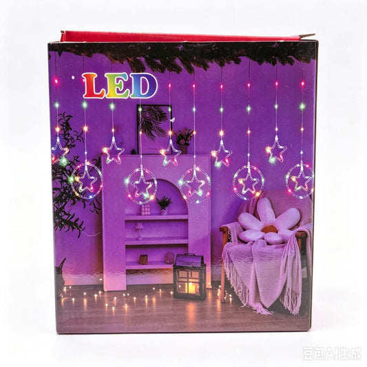 LUZ CORTINA CALIDA 17*7*20CM 窗帘暖灯00594