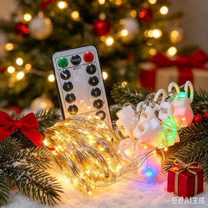 LUZ NAVIDAD CALIDA 3*3M 暖色窗帘灯 00907