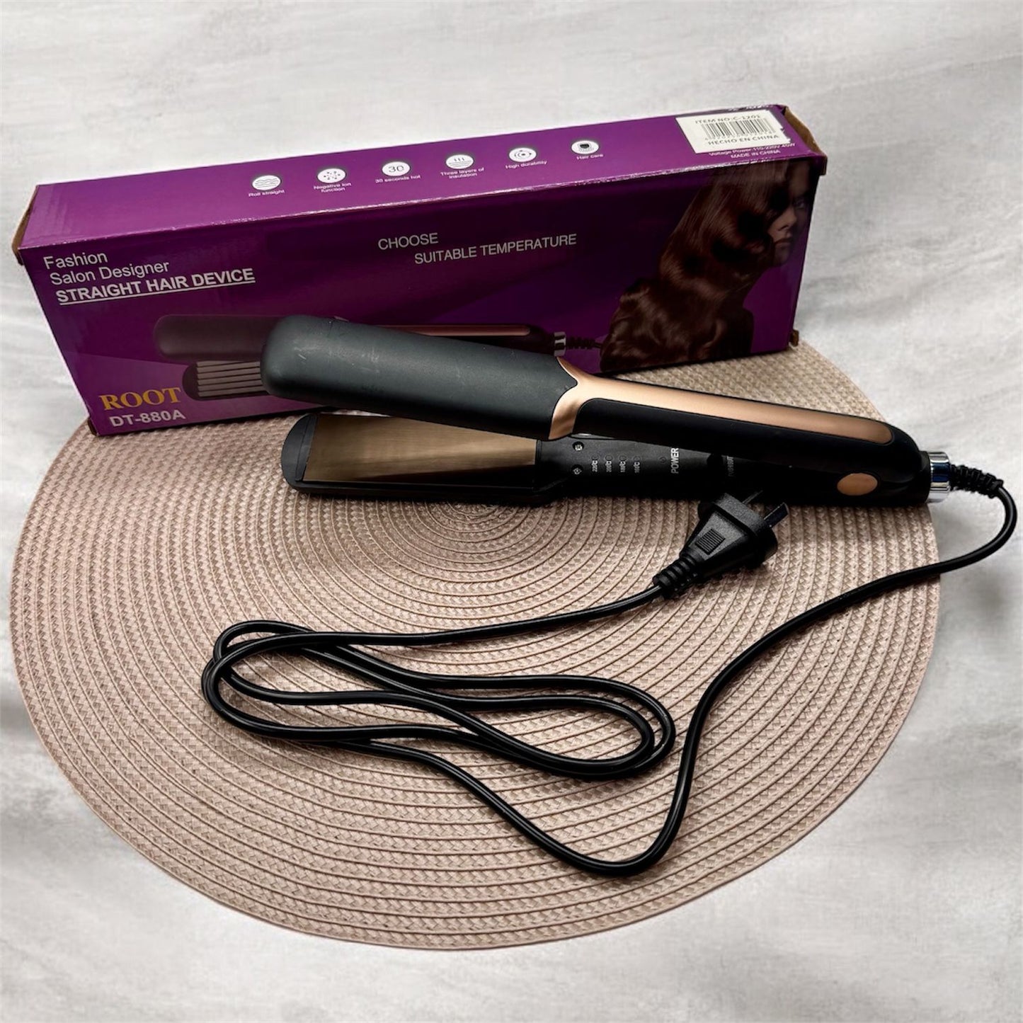 PLANCHA P/PELO 夹发板带显示 C-1201